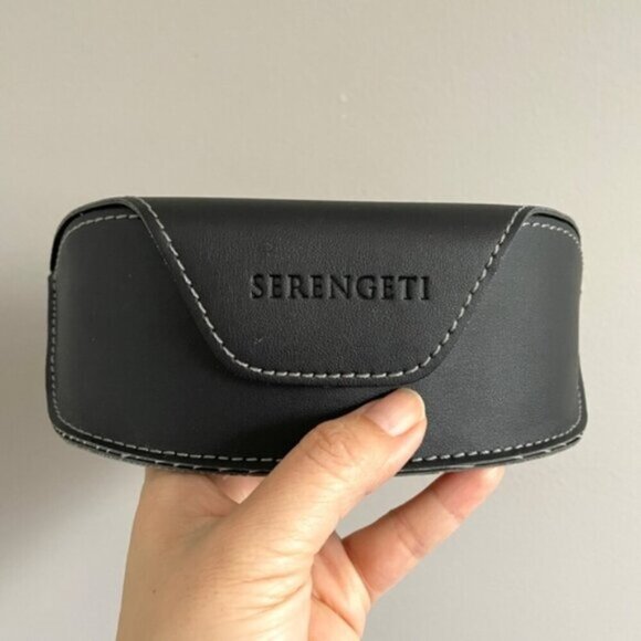 Serengeti Black Sunglasses Semi Hard Case - Picture 1 of 8